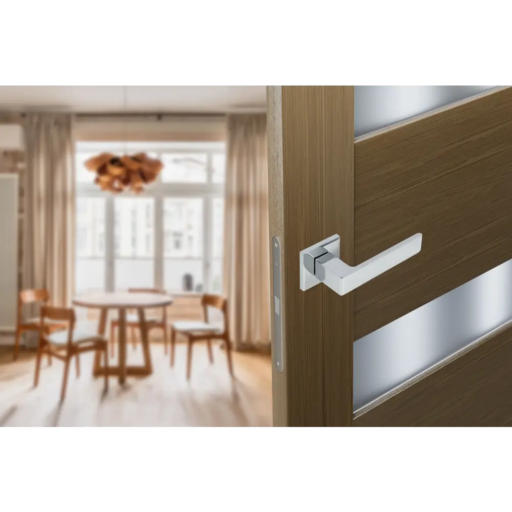 Дверные ручки EDSON EDS-168B-Q2 в стильном хроме 85168441 STLM-0059326 - Вид №8