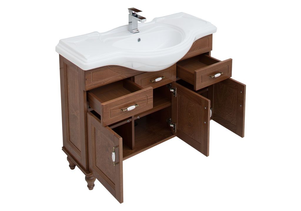 Тумба с раковиной Aquanet Амелия S 105 орех 0018607000183872 - Вид №3