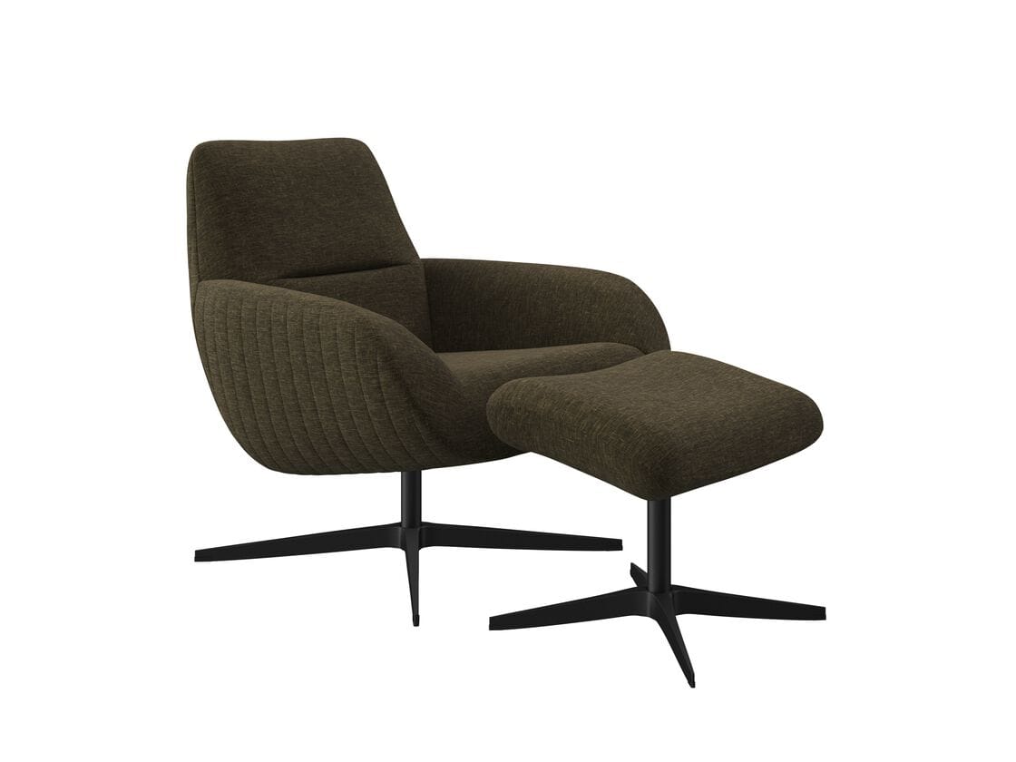 Тканевое кресло с подставкой для ног DÔME DECO Awaken ARCH-00039329 - Вид №5