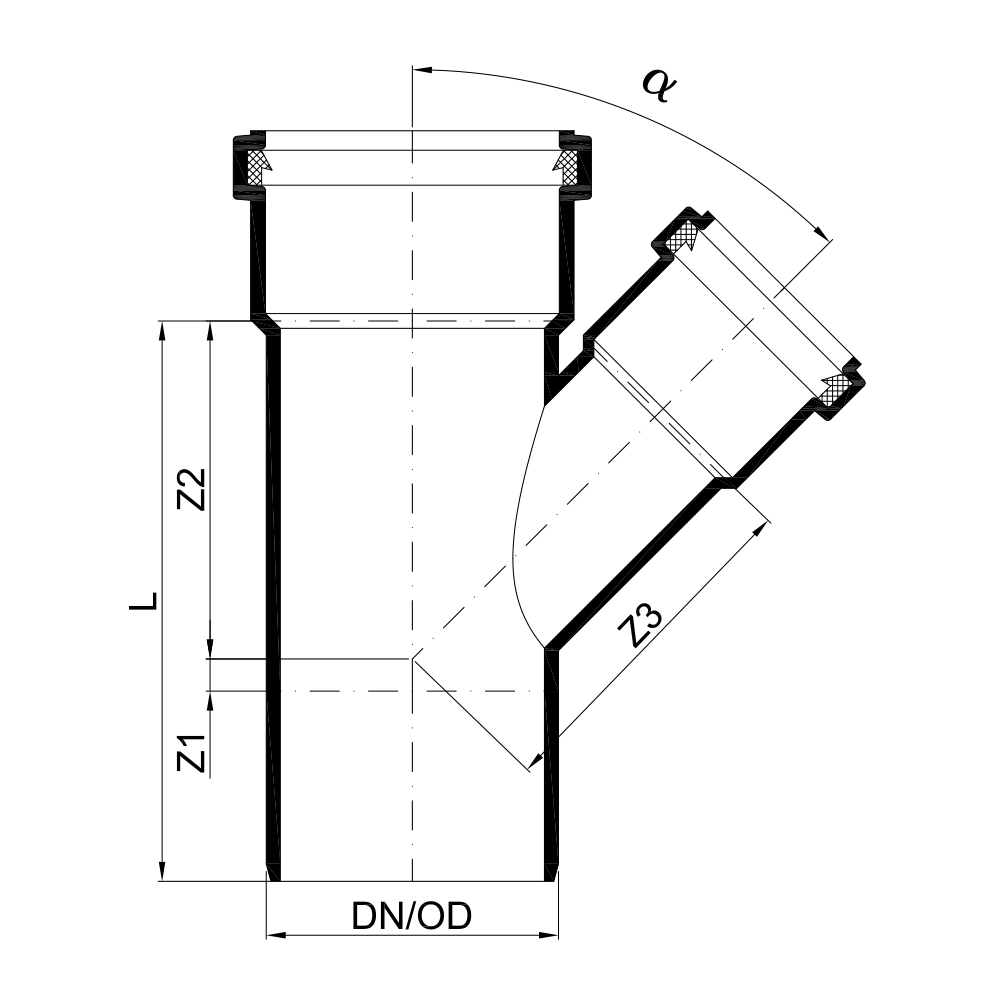 02644 Тройники Tece  - Вид №1