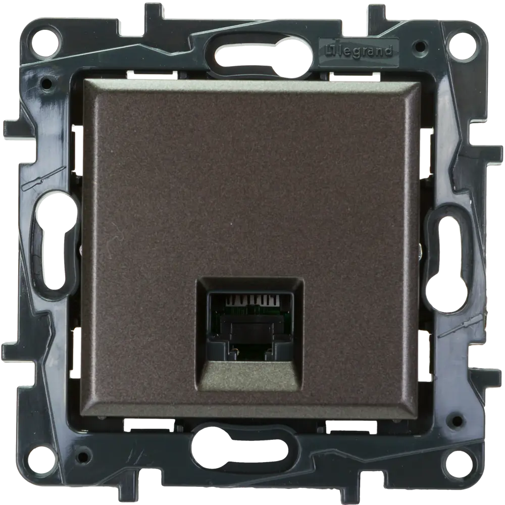 Розетка компьютерная RJ45 категория 5e UTP - Legrand Structura - магнезиум STLM-2030676