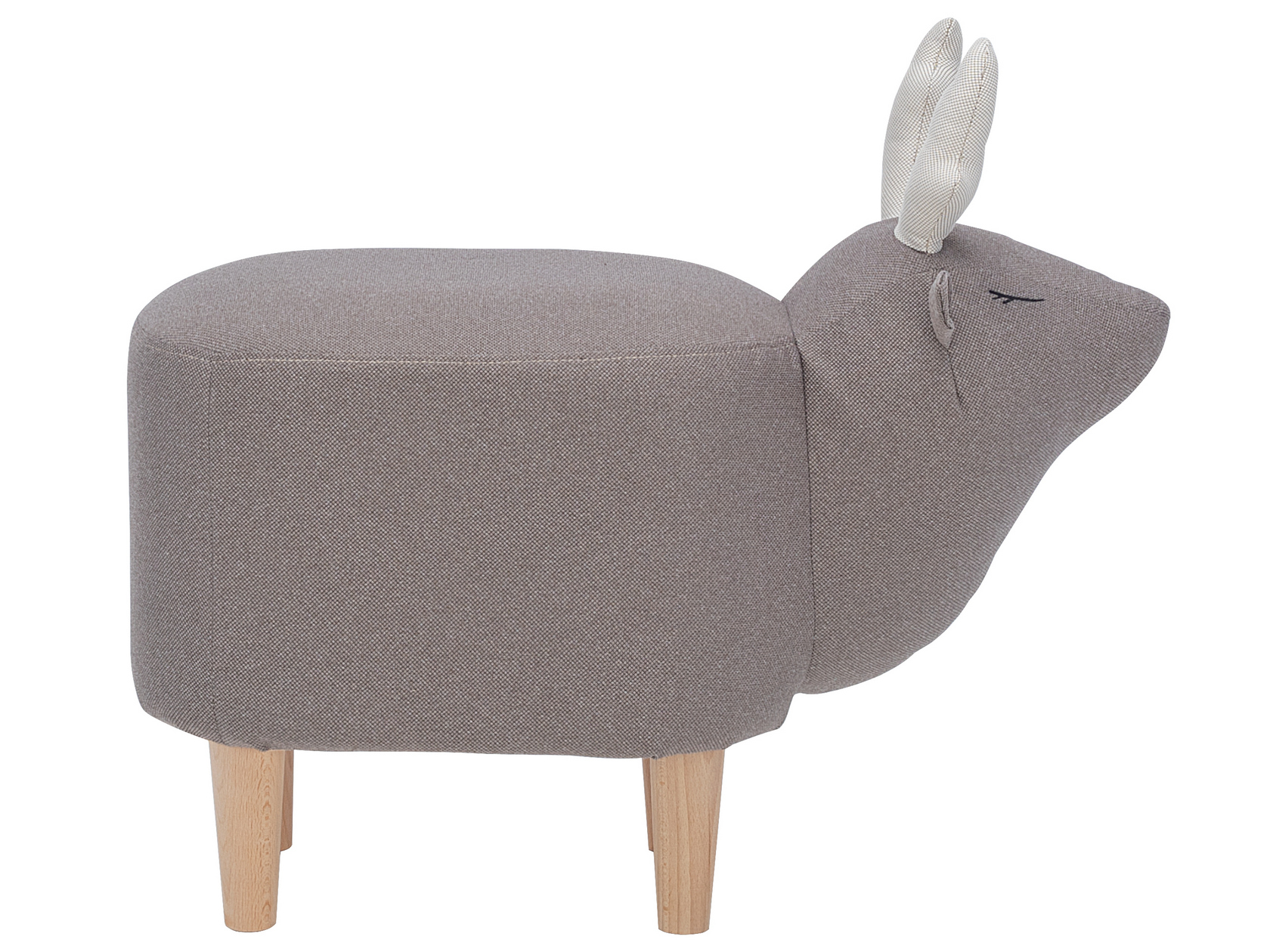 Пуфик детский на ножках "Олень" Maral, 68 см, ткань Milos 16/Milos 02 LESET  00-3833169 Серый Santreyd  - Вид №4