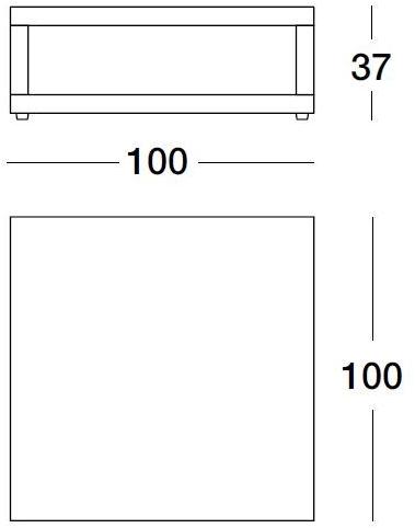 Longhi Квадратный деревянный журнальный столик Loveluxe Y 304/y 305 - Вид №2