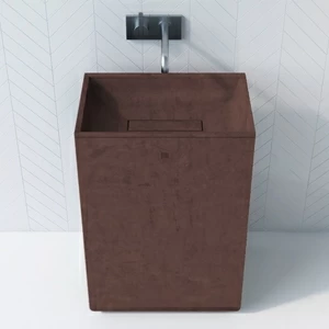 WB609TERRAKOTOVYJ Накладная раковина на столешницу  прямоугольная BetOn