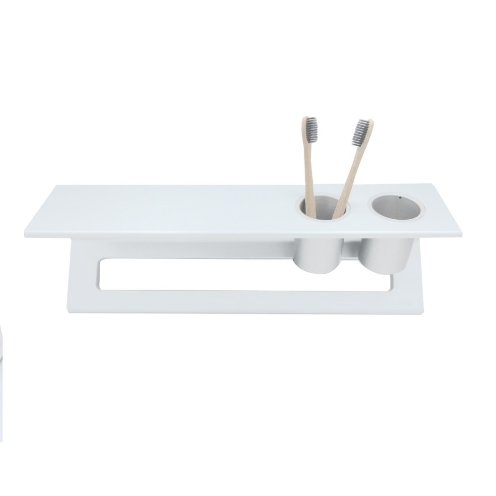 EVLI450DXBEVER Life Design Полка с тумблерами 45 см - Lissom  Непрозрачный белый  - Вид №3