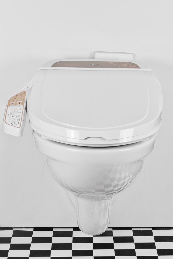 Комплект электронное биде SensPa + подвесной унитаз Jacob Delafon Patio EDV102-00 L-форма Подвесной унитаз Jacob Delafon Patio + JK1000RL sun-id-2005361