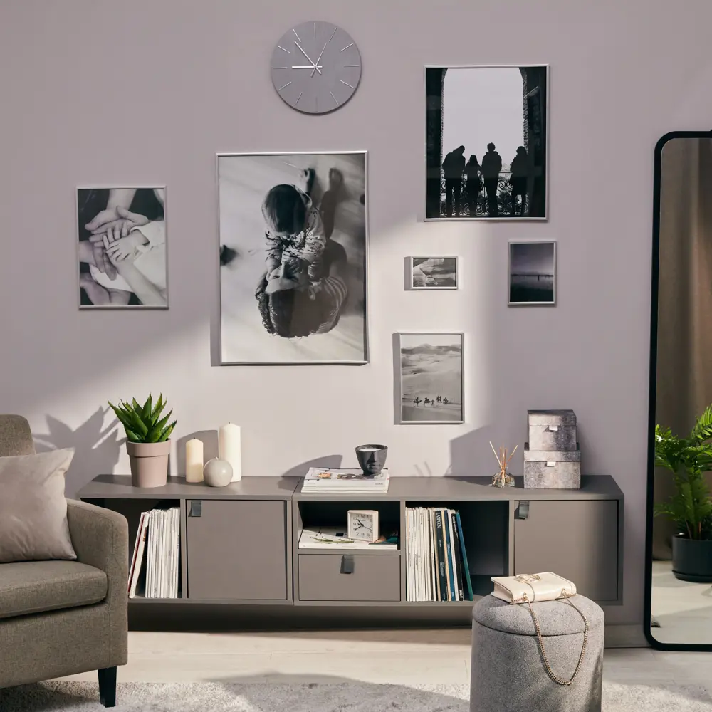 Фоторамка Inspire Lila серебристая 10x15 см с экологичным дизайном 89050556 STLM-0823423 - Вид №5