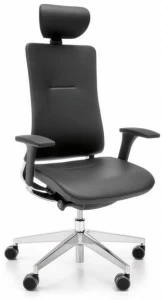 profim Кресло для руководителя с регулируемой высотой из кожи с 5 спицами Violle