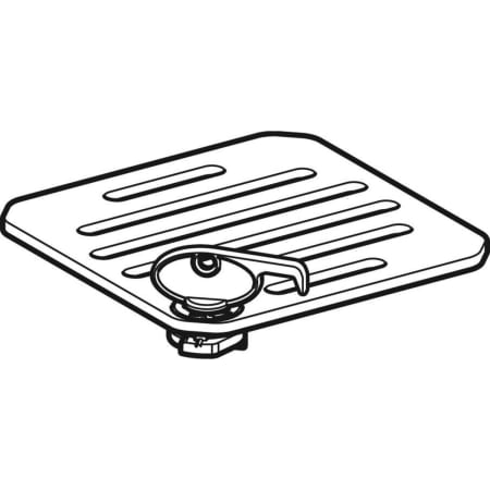 388.107.00.1 Решетка Geberit закрывающаяся, для трапов 13 х 13 см Geberit  - Вид №1