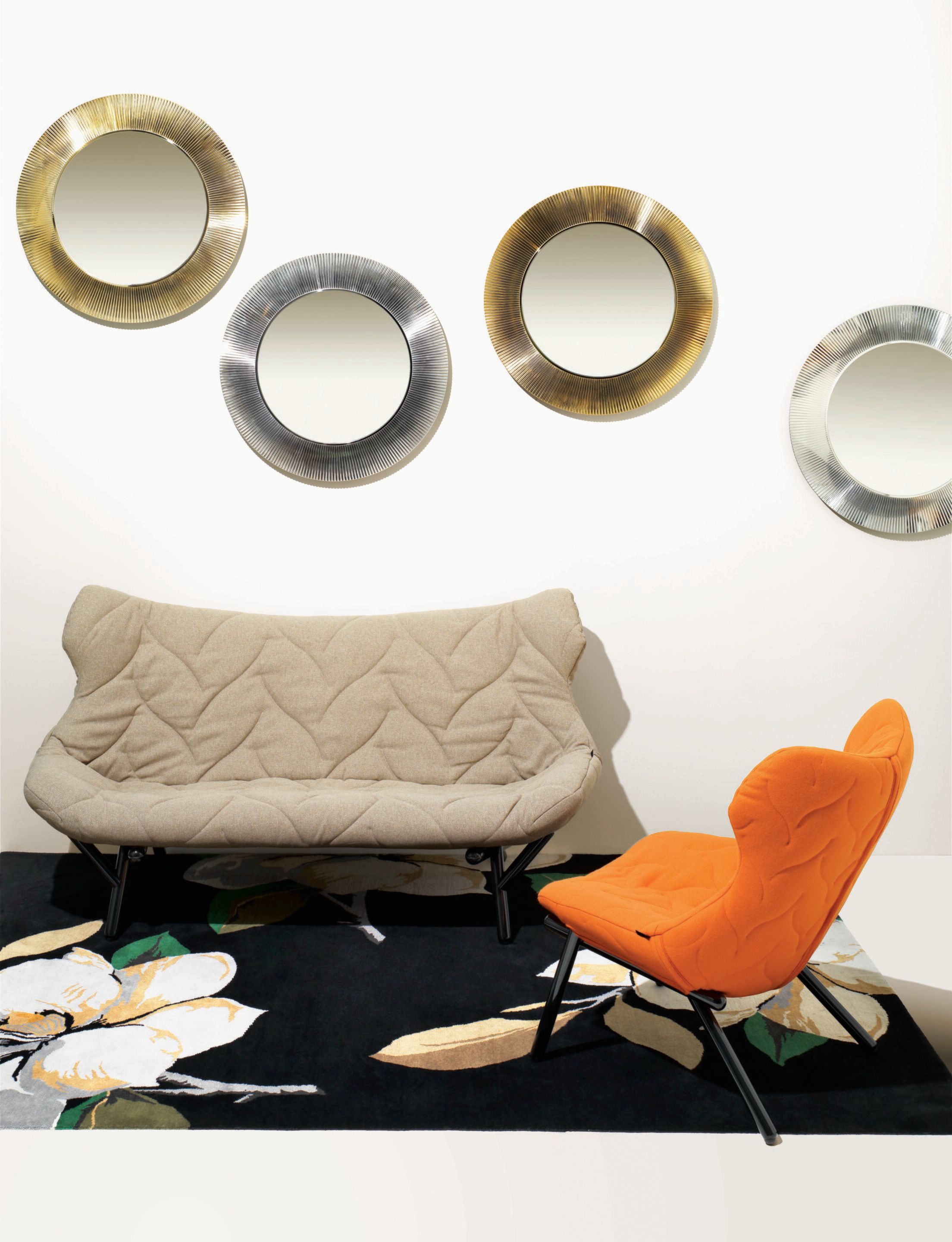 2-местный бархатный диван Kartell FOLIAGE ARCH-00038747 - Вид №1