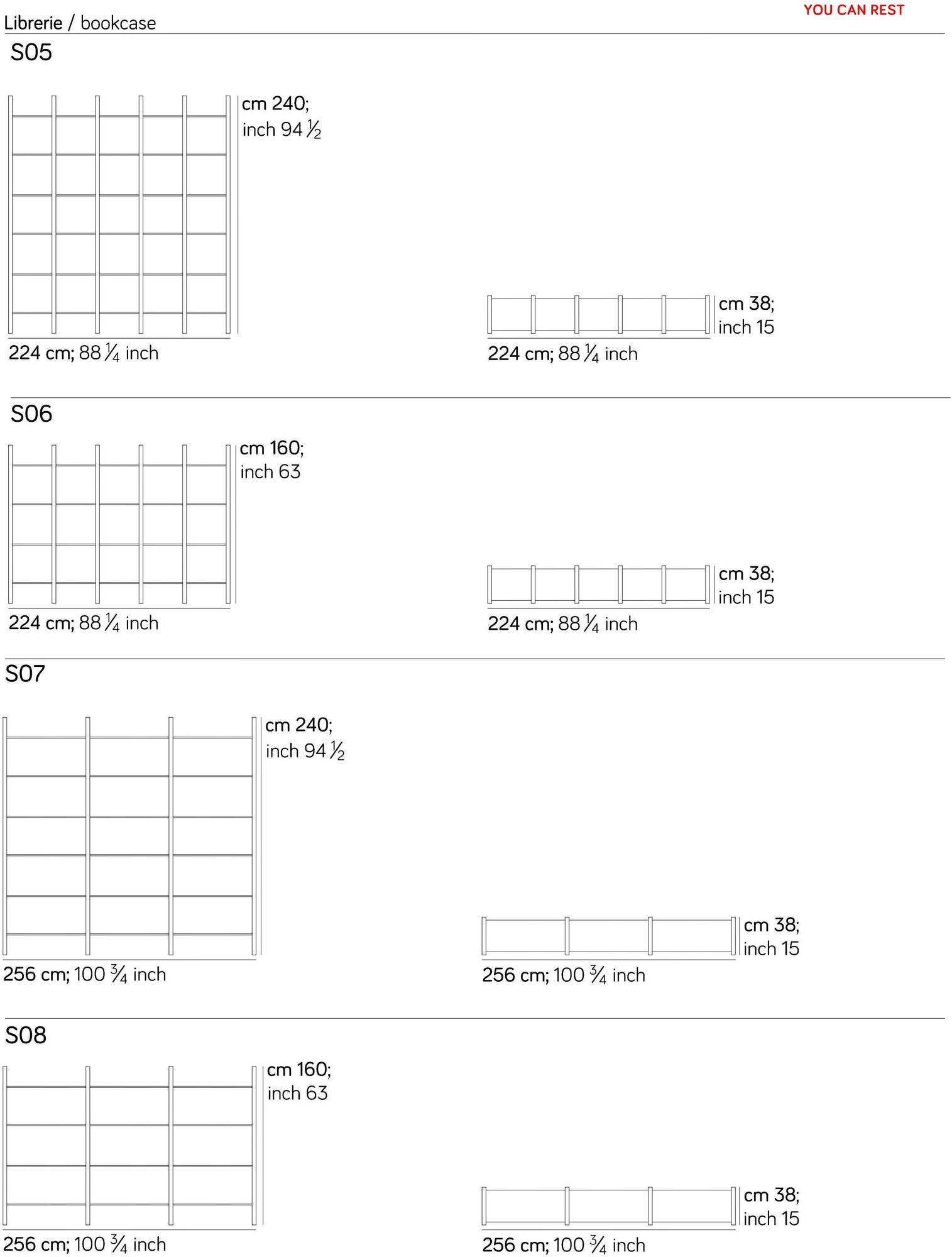 AMURA Модульный деревянный книжный шкаф Sistema parere 1 sun-id-1399829 - Вид №11