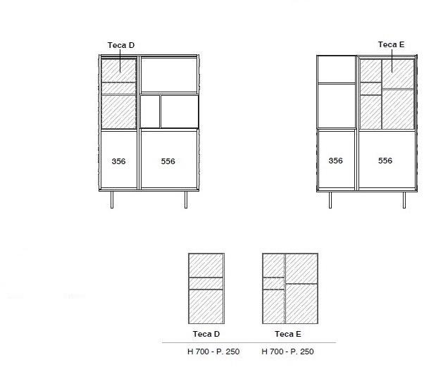EmmeBi Комод деревянный с распашными дверцами Stripe sun-id-1438401 - Вид №8
