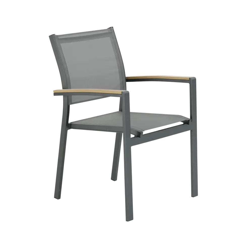 Кресло садовое Naterial Clara 57x58x86 см алюминий цвет серый 86549080 STLM-2198968  - Вид №3