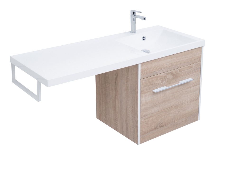 Тумба с раковиной Aquanet Августа 120 R дуб сонома 0021002700239568 - Вид №8