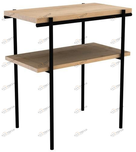 Ethnicraft Прямоугольный сервисный столик из дуба Oak rise 50134