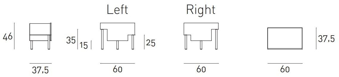 Living Divani Деревянная тумбочка с ящиками sun-id-1507455 - Вид №2