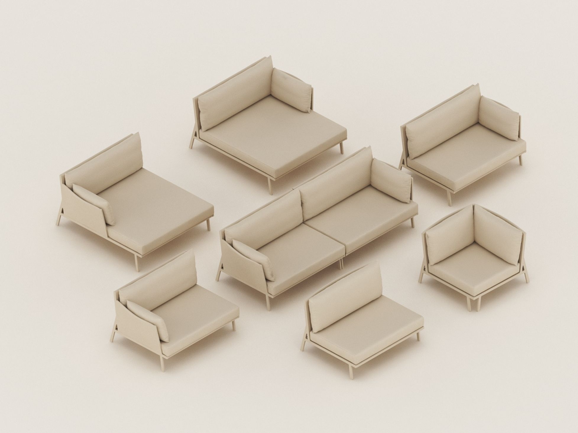 Ткань сад кровать Kettal Vieques ARCH-00132080 - Вид №4