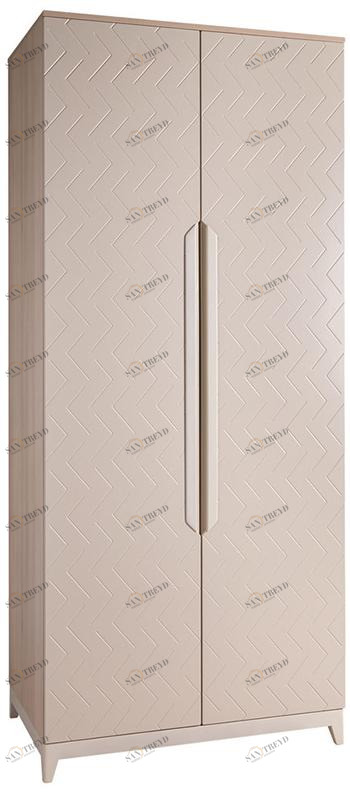 1418 Шкаф двухстворчатый Сканди Жемчужно-белый R-HOME 4009263h_Жемчуг