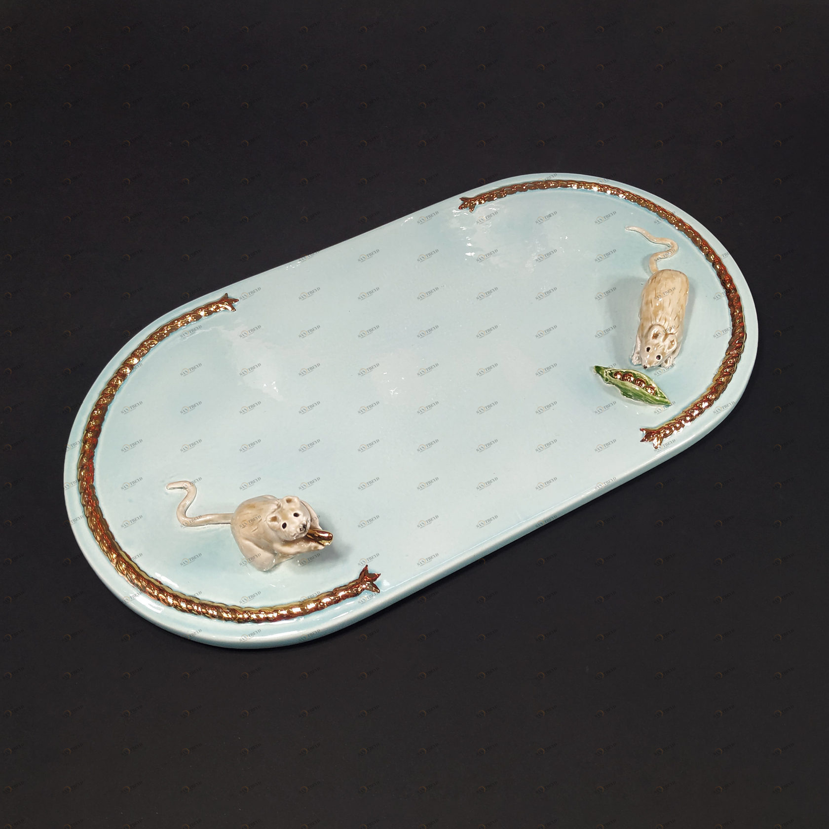 Доска для сыра (Золото) белый/золото PROVANSFAIENCE sun-id-994557