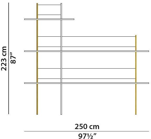 BAXTER Самонесущий книжный шкаф из алюминия и стекла sun-id-1347561 - Вид №5