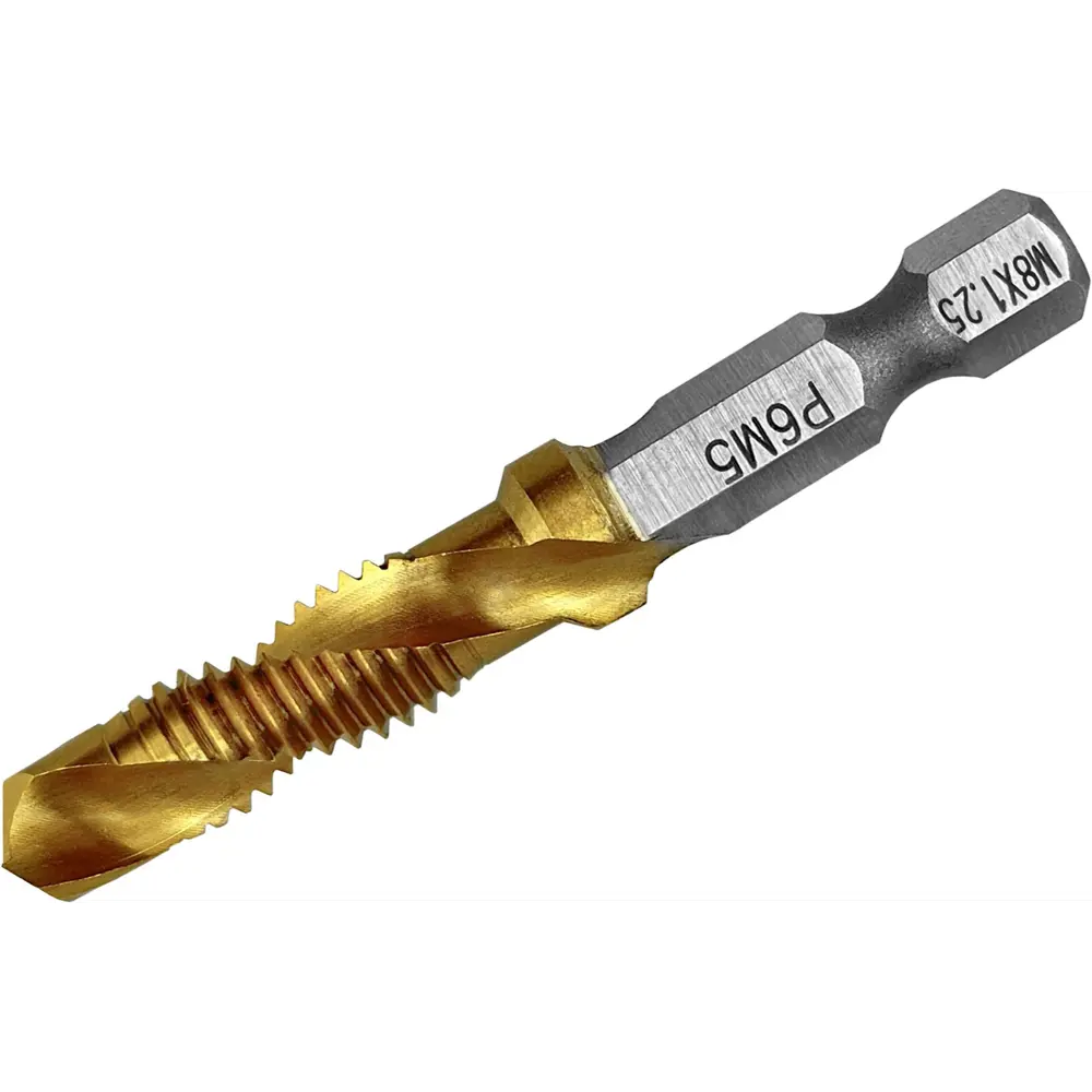 Сверло-метчик VERTEXTOOLS Р6М5 6,8×58 мм для металла с шестигранным хвостовиком 89363233 STLM-1450711