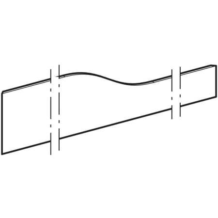 430060301 Фронтальная декоративная панель Geberit Bambini для детской раковины, для четырех смесителей для раковины, более низкая раковина справа Geberit  - Вид №1
