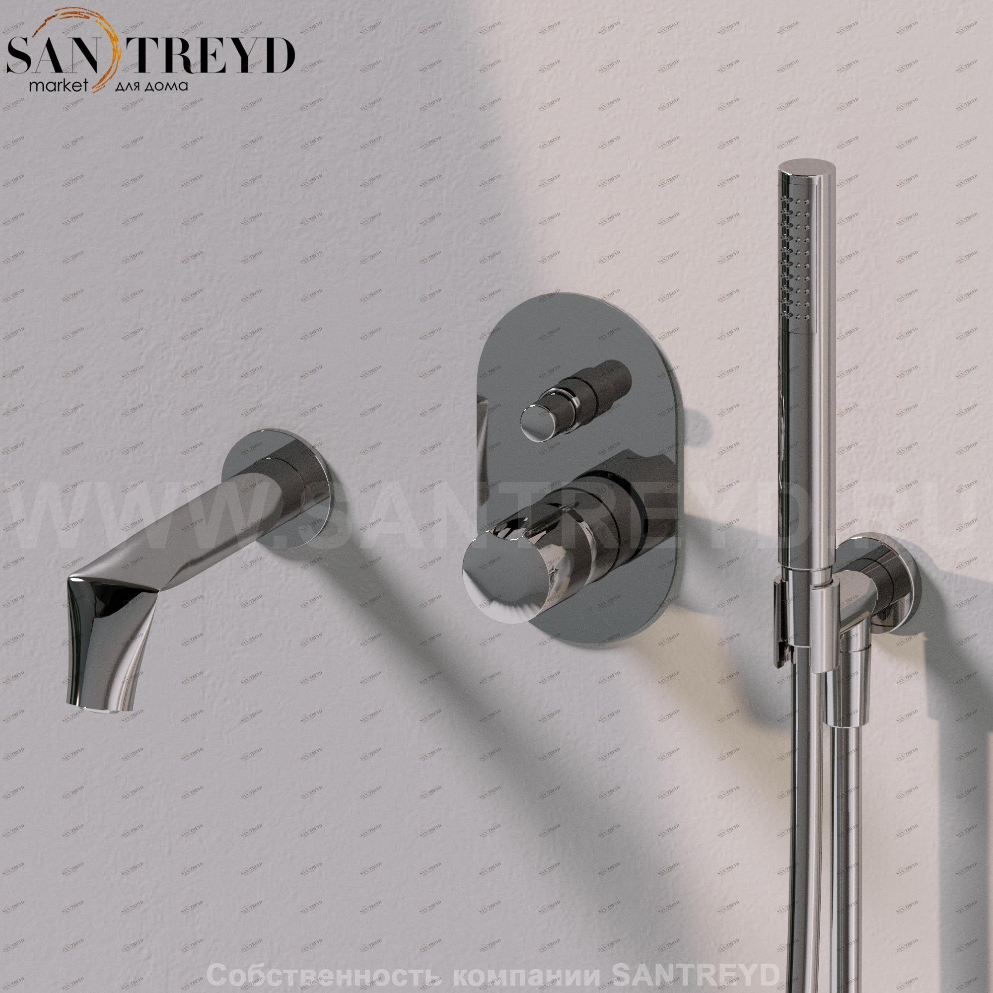 Flaminia FOLD Душевая система хромированная FL2570 Ceramica Flaminia