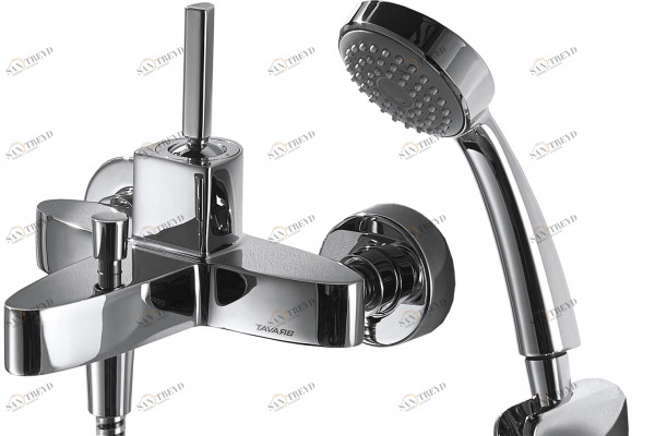 Смеситель для ванны с коротким изливом и аксессуарами SPRING F679113C-B bravat