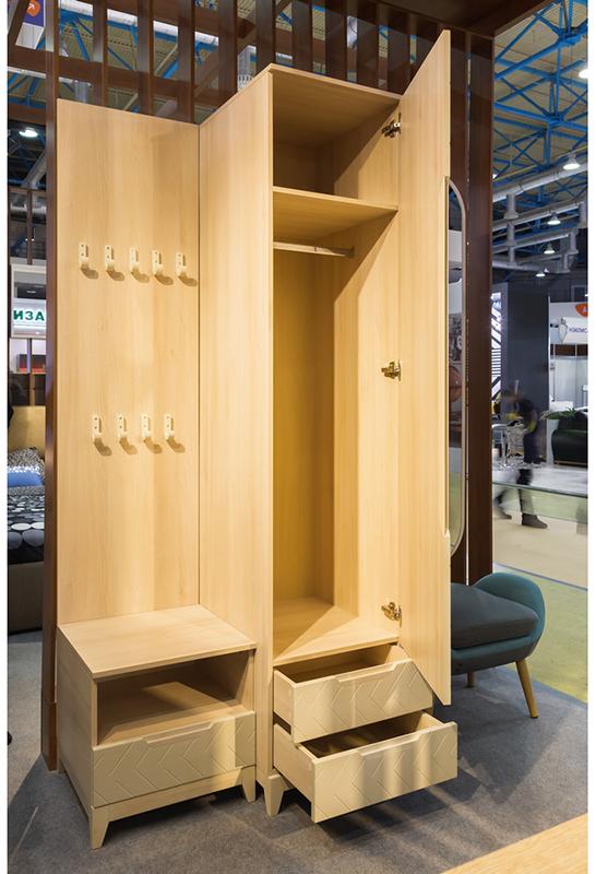 1406 Шкаф одностворчатый универсальный Сканди 60 см Жемчужно-белый R-HOME 4009261h_Жемчуг - Вид №3