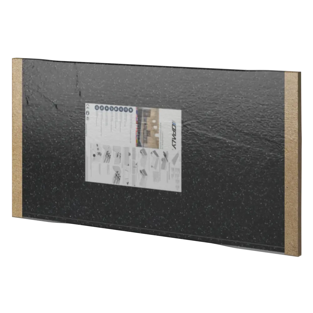 Столешница Найт 120x60x2 см искусственный камень цвет чёрный 83729634 STLM-2148889 Santreyd - Вид №7