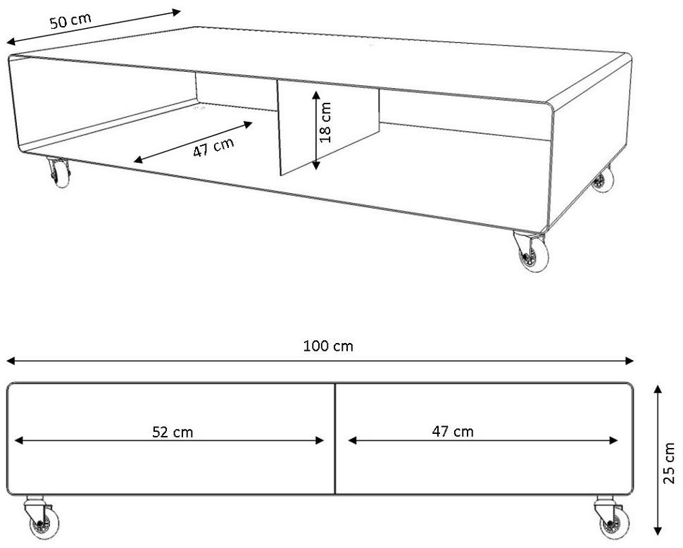 müller möbelfabrikation Шкаф под телевизор из стали Mobile line R 200n - Вид №5