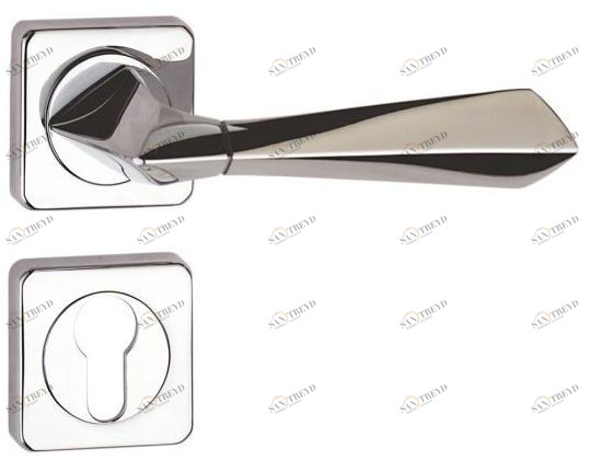 Pasini Ручка из латуни на розетке с замком  3671 