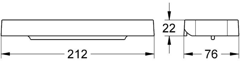 Пластиковая полочка для GROHE Eurosmart Cosmopolitan (18349000) - Вид №1