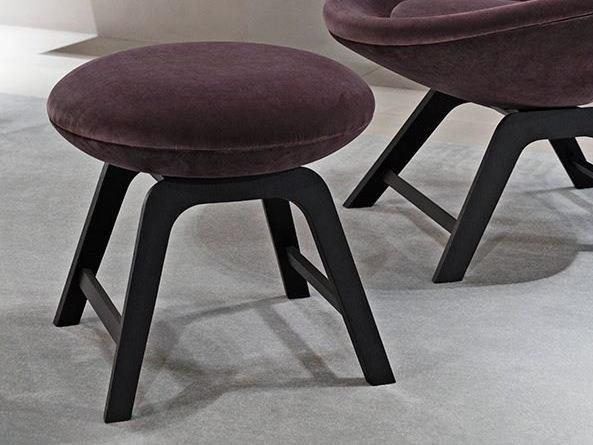 Meridiani Низкий табурет из ткани с подставкой для ног Jo & jill sun-id-1483934 - Вид №1