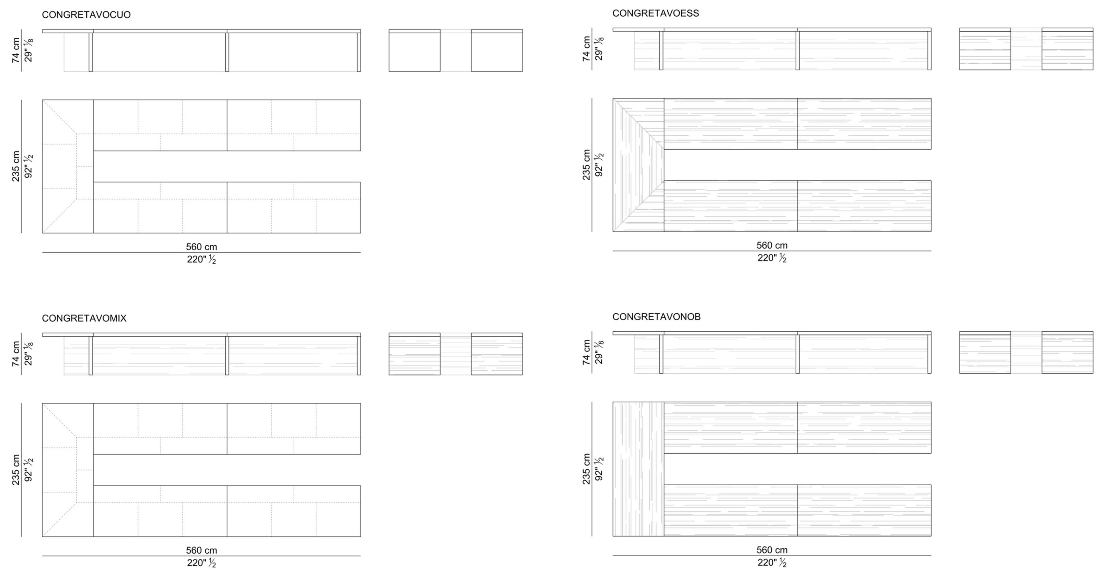 Деревянный стол для совещаний с системой люверсов i 4 Mariani CONGRESS ARCH-00130957 - Вид №2