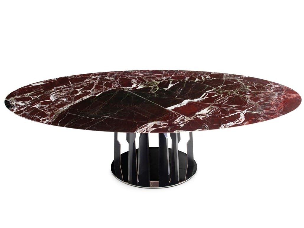 Круглый мраморный обеденный стол ROCHE BOBOIS Les Contemporains ARCH-00065769