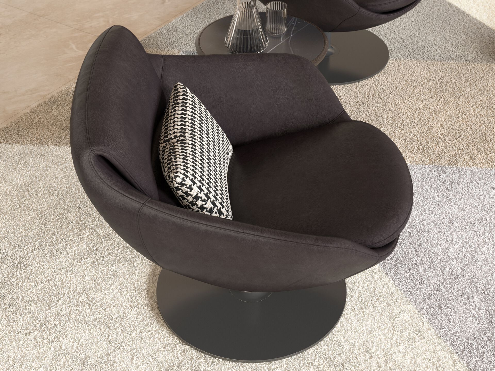 Тканевое кресло с подлокотниками CPRN HOMOOD Shapes 2025 ARCH-00108411 - Вид №1