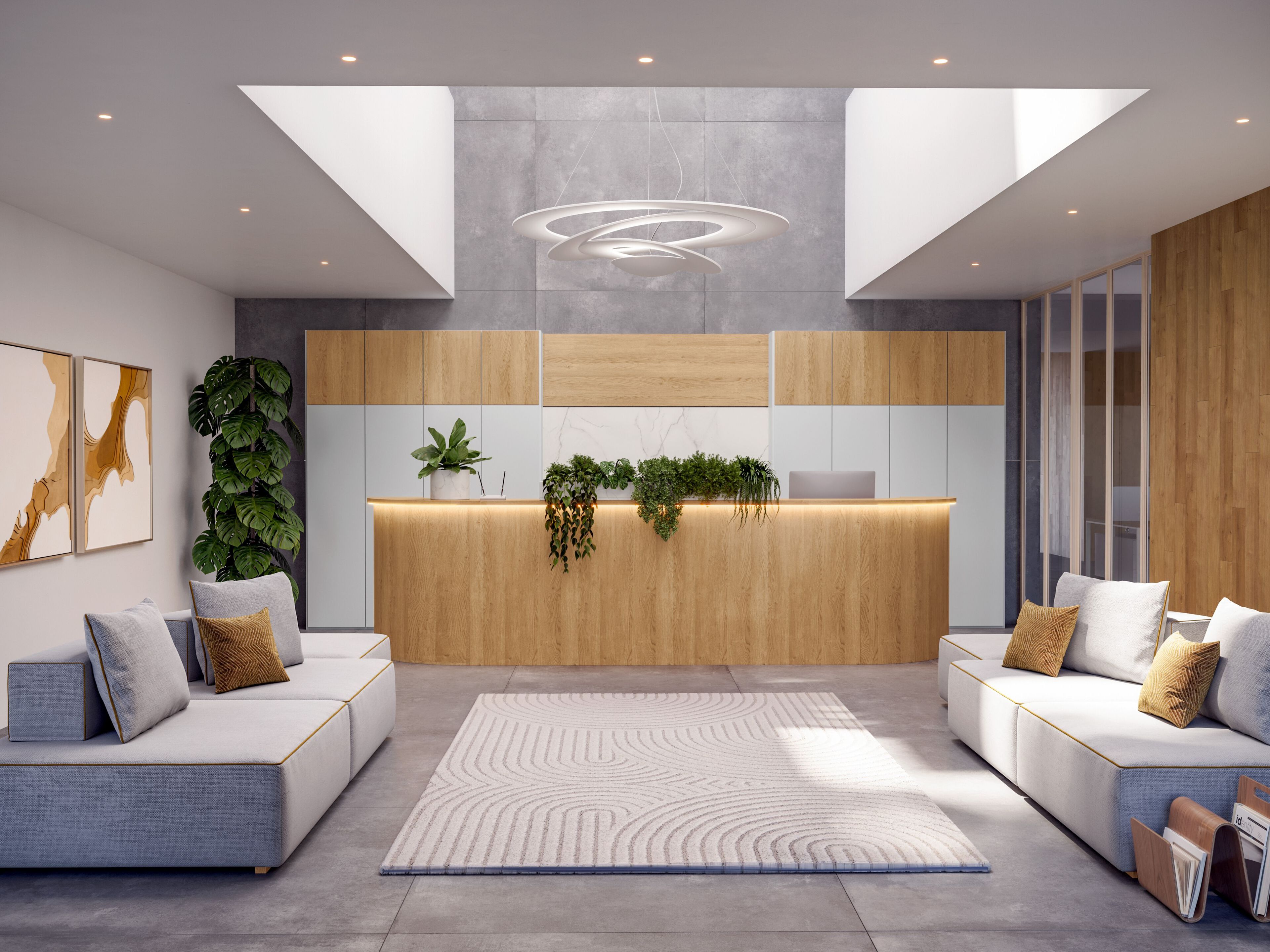 Стойка регистрации с освещением Giessegi OfficeTime ARCH-00105369 - Вид №2