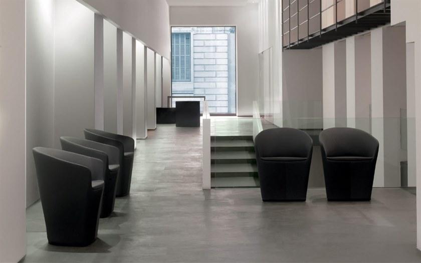 Andreu World Мягкое кожаное кресло с подлокотниками Brandy Bu2991 - Вид №4