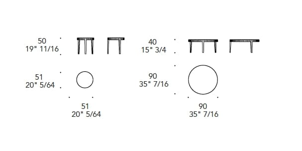 Круглый деревянный и стеклянный журнальный столик REFLEX Sun ARCH-00022488 - Вид №4