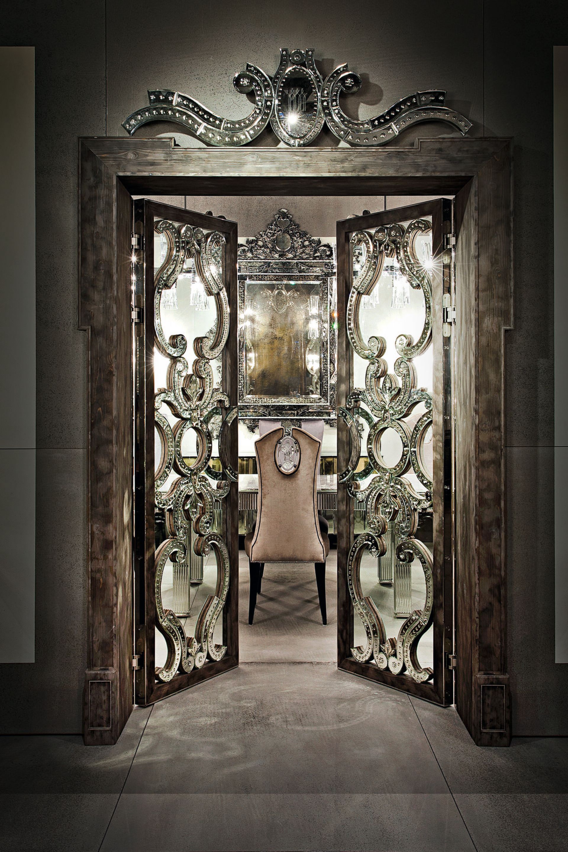 Настенное зеркало со стеклянной рамкой ARTE VENEZIANA DONATO ARCH-00094114 - Вид №5