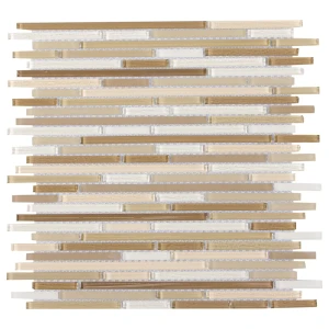 Мозаика Artens, 32.4х29.8 см, стекло, цвет бежевый