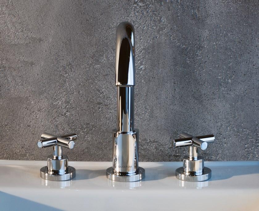 GUGLIELMI Смеситель для умывальника на 3 отверстия с аэратором Vera Fbpu58500 - Вид №1