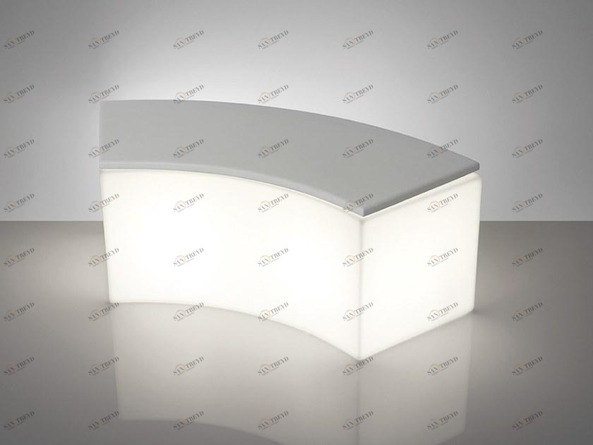 SLIDE Светящаяся садовая скамейка из полиэтилена sun-id-1464849