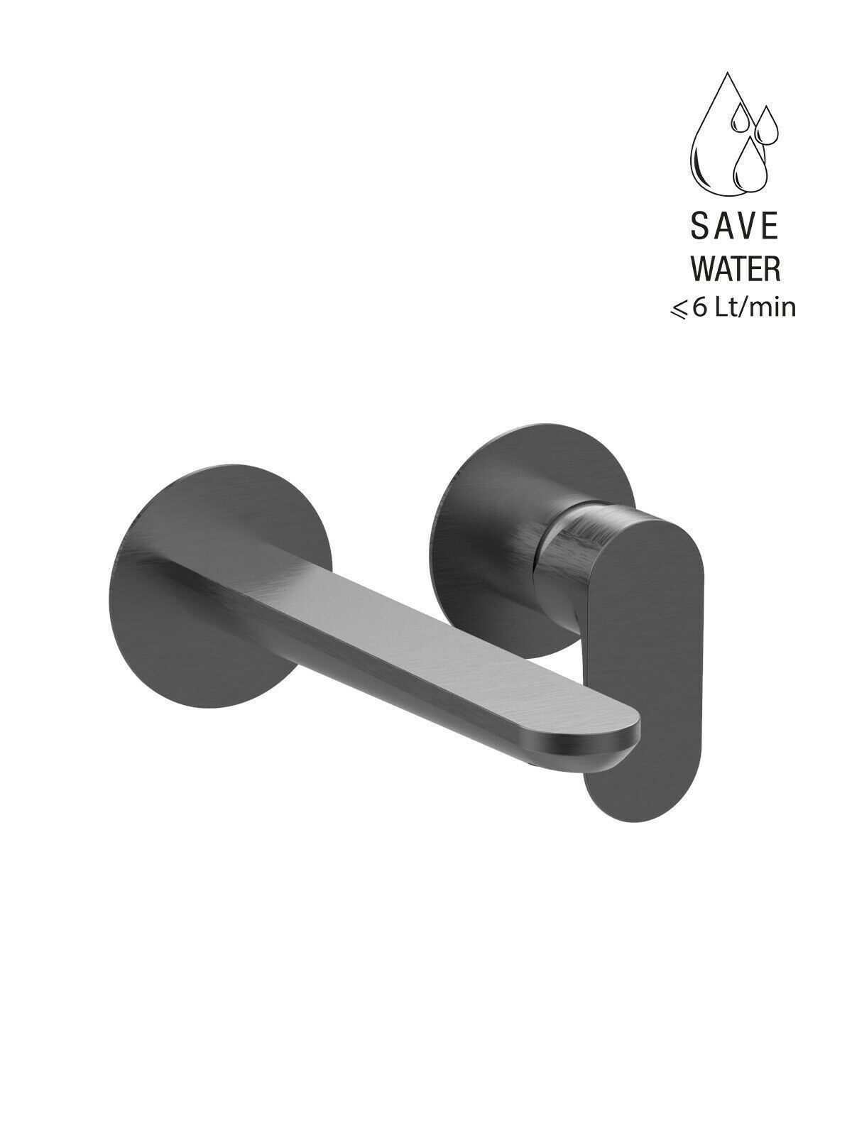 Настенный смеситель для раковины без слива с ограничителем расхода Rubinetterie Frattini Lea ARCH-00000218 - Вид №1