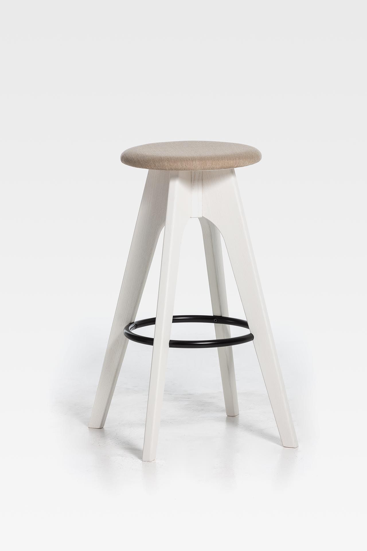 Высокий деревянный стул с мягким сиденьем SIPA Tommy ARCH-00124539 - Вид №3