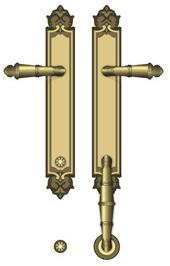 Bronces Mestre Ручка для входной двери из латуни с кристаллами swarovski® Clasica sun-id-1502909 - Вид №11