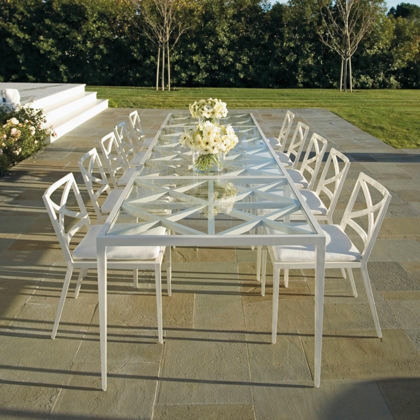 JANUS et Cie Квадратный обеденный стол из алюминия и стекла Azimuth sun-id-1445029 - Вид №3