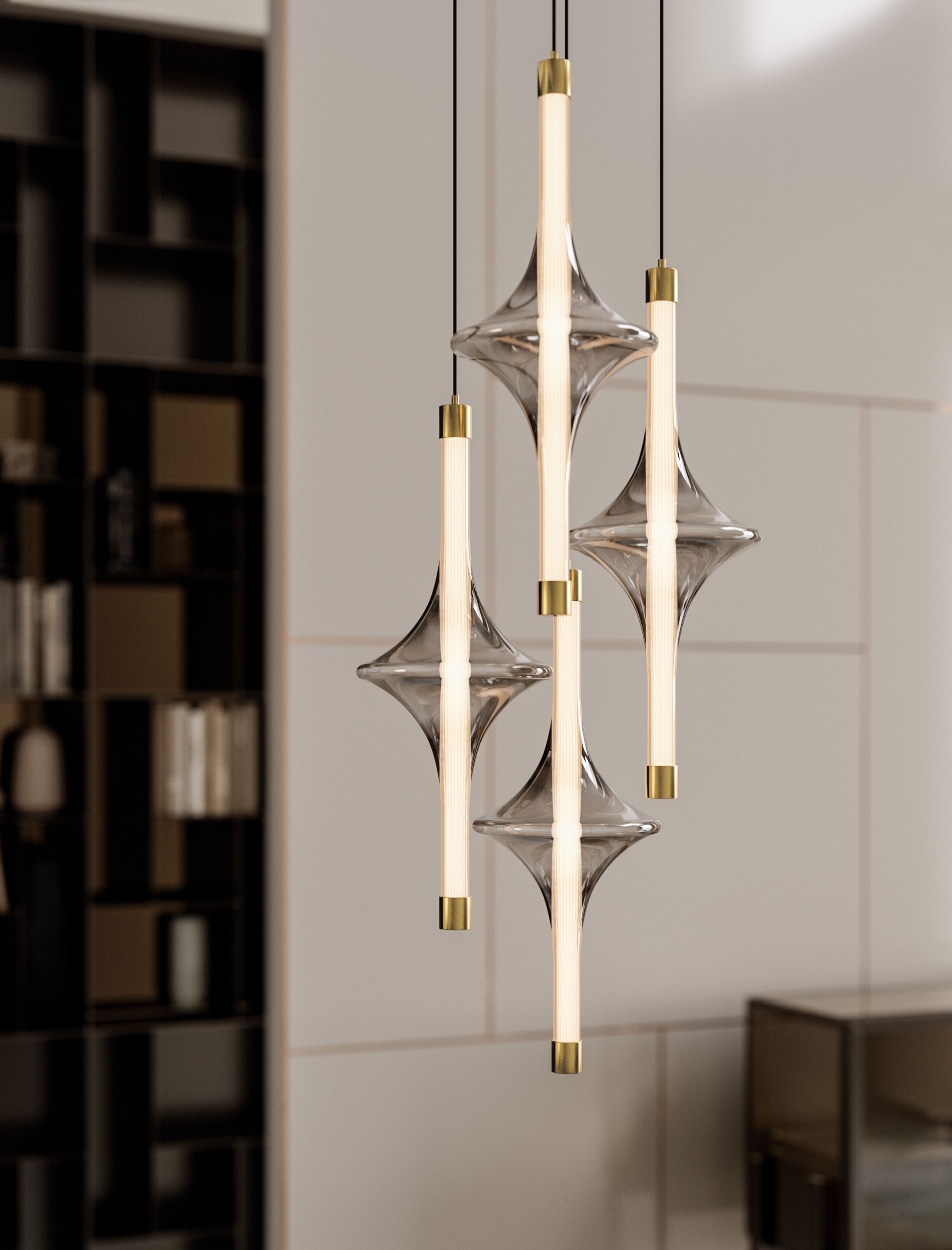 Подвесной светильник из боросиликатного стекла Bontempi Casa RAIN ARCH-00068561 - Вид №2