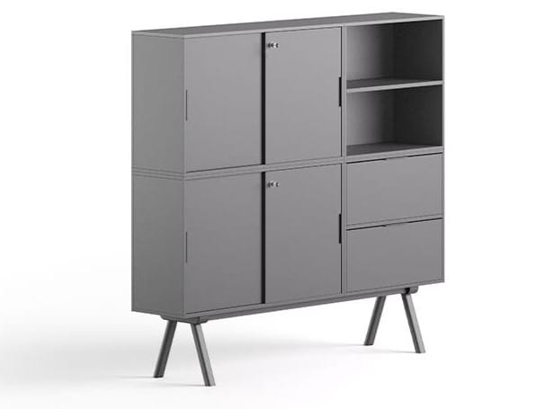 Высокий офисный шкаф с раздвижными дверями GABER HIGH CABINET 2027 ARCH-00074513 - Вид №1